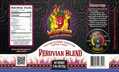 Fresh Peruvian Peppers Flakes - Aji Rocoto, Aji Panca, Aji Amarillo, Orange Habanero - Wild Side Pepper Company